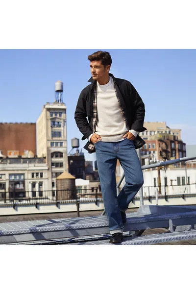 Lands' End Men's Stretch Relaxed Fit Jean In Blue