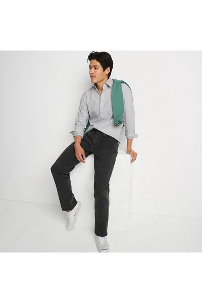 Lands' End Men's Stretch Traditional Fit Jean Washed Black