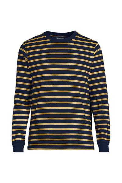 Lands' End Super-t Long Sleeve T-shirt In Blue