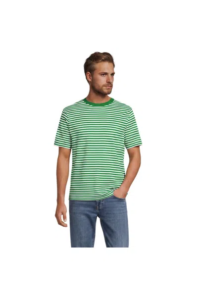 Lands' End Short Sleeve Super Tee In Green