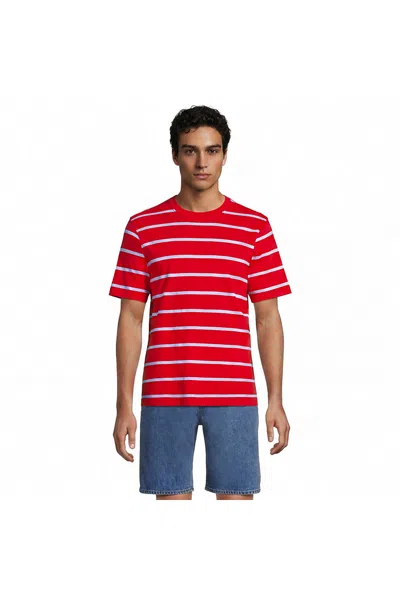 Lands' End Short Sleeve Super Tee In Red