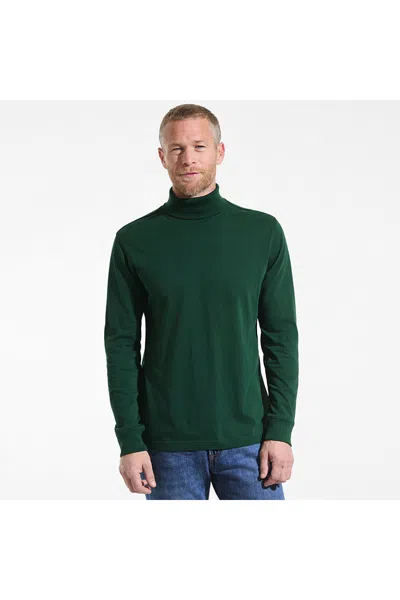 Lands' End Men's Super-t Turtleneck In Green