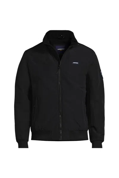 Lands' End Men's Tall Classic Squall Waterproof Insulated Jacket In Black