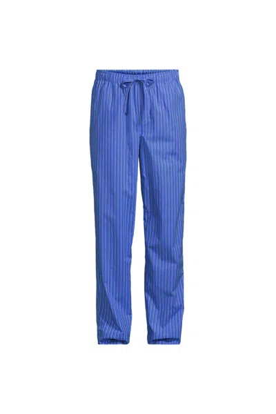 Lands' End Men's Tall Essential Pajama Pant In Blue