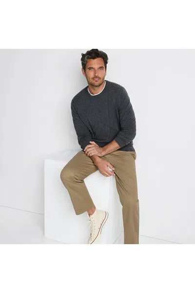 Lands' End Men's Tall Fine Gauge Cashmere Sweater In Gray