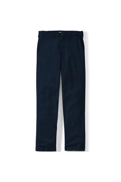 Lands' End Men's Tall Knockabout Comfort Waist Traditional Fit Chino Pant In Blue