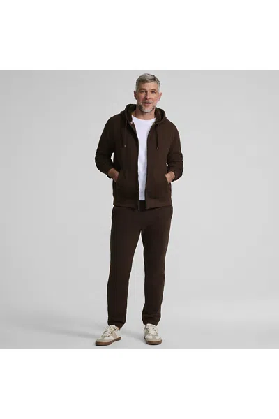Lands' End Men's Tall Serious Sweats Jogger Pant In Brown