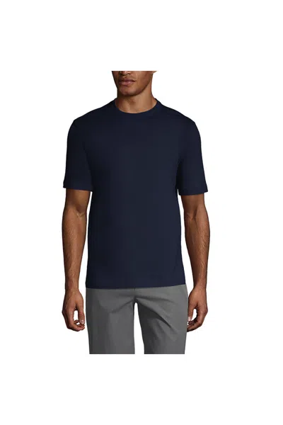Lands' End Men's Tall Short Sleeve Essential T-shirt In Blue