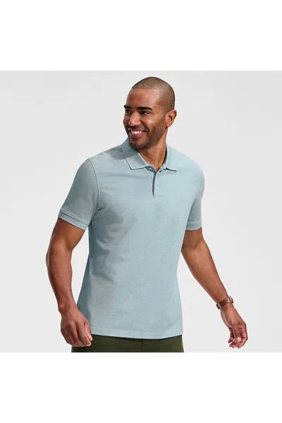 Lands' End Men's Tall Short Sleeve Performance Mesh Pique Polo In Multi