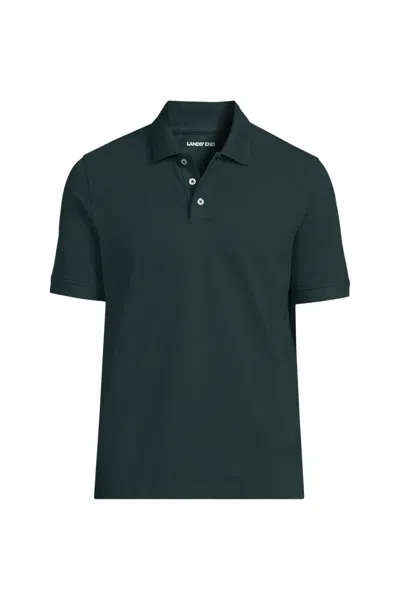 Lands' End Men's Tall Short Sleeve Performance Mesh Pique Polo In Green