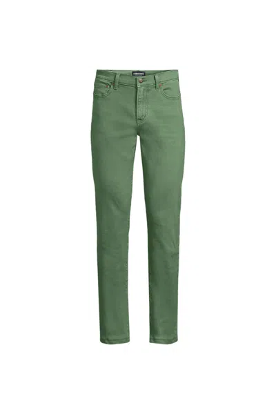 Lands' End Men's Tall Slim Fit Stretch Jeans In Green