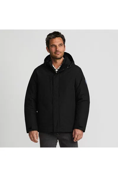 Lands' End Men's Tall Squall 3 In 1 Jacket In Black