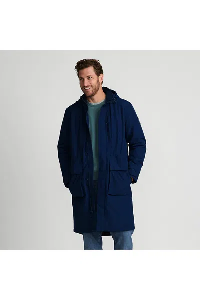 Lands' End Men's Tall Squall Waterproof Insulated Winter Stadium Coat In Multi