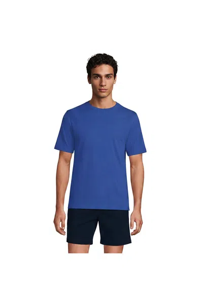 Lands' End Short Sleeve Super Tee In Blue