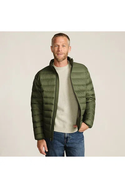 Lands' End Men's Tall Wanderweight Packable Down Jacket In Green