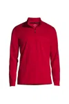 Lands' End School Uniform  Quarter Zip Pullover In Red