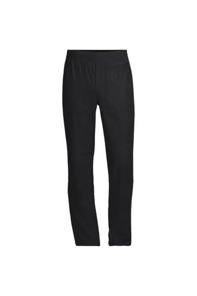 Lands' End Men's Textured Twill Work Pants In Black