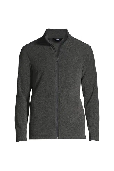 Lands' End Men's Thermacheck 100 Fleece Jacket In Gray