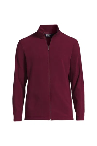 Lands' End Men's Thermacheck 100 Fleece Jacket In Red