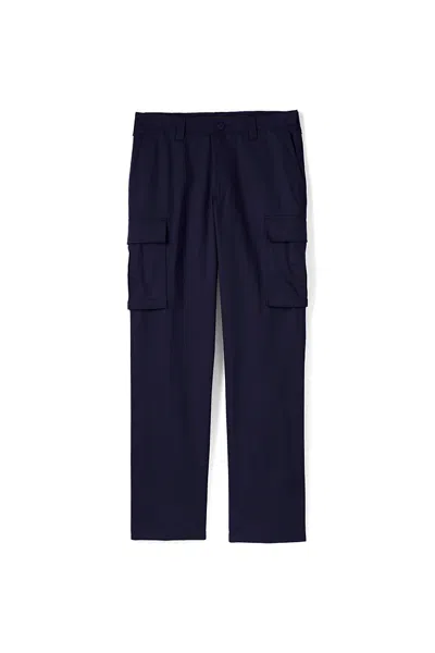 Lands' End Men's Traditional Fit Cargo Pants In Blue