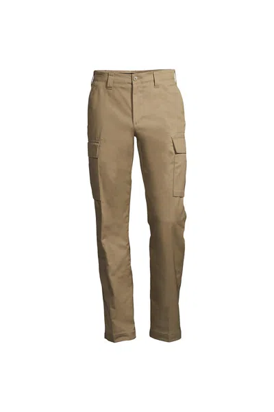 Lands' End Men's Traditional Fit Cargo Pants In Tan