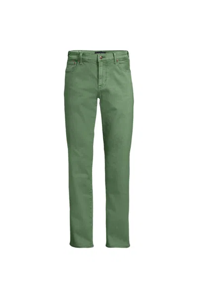 Lands' End Men's Traditional Fit Comfort Waist Stretch Jeans In Green