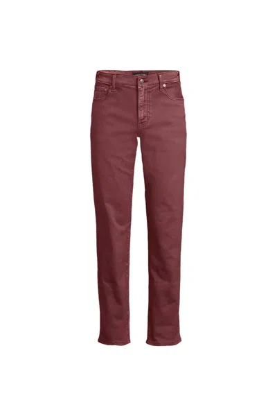 Lands' End Men's Traditional Fit Comfort Waist Stretch Jeans In Red