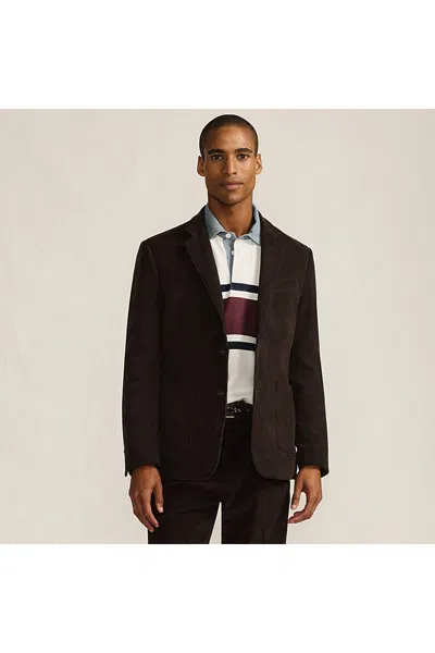 Lands' End Men's Traditional Fit Corduroy Blazer In Brown