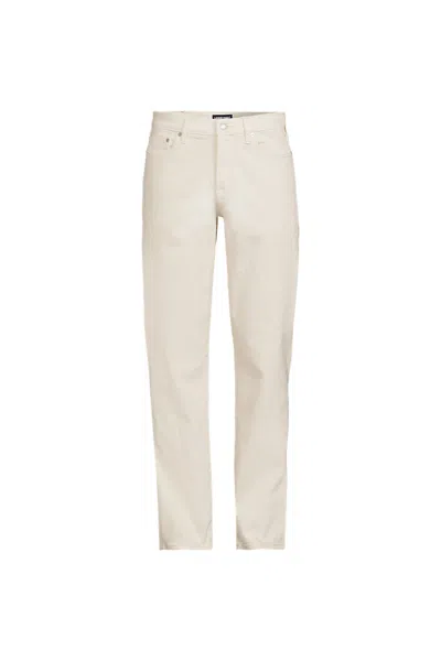 Lands' End Men's Traditional Fit Stretch Jeans In White
