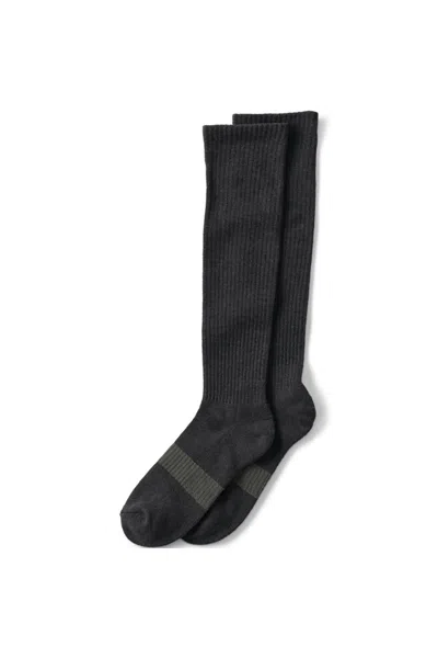 Lands' End Men's Travel Compression Socks In Black