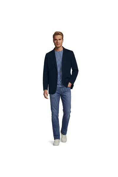 Lands' End Men's Travel Kit Chino Blazer In Black