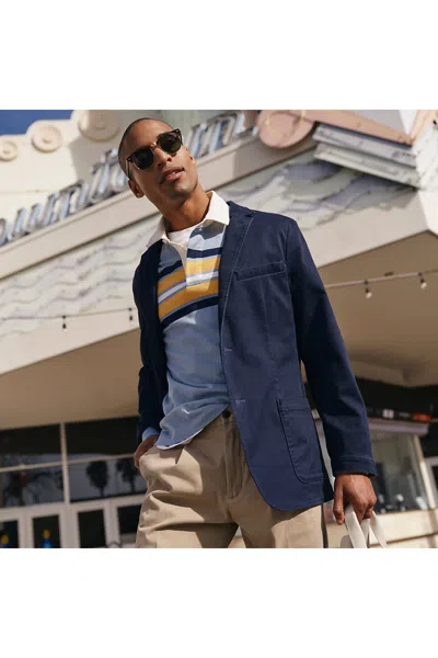 Lands' End Men's Travel Kit Chino Blazer In Blue