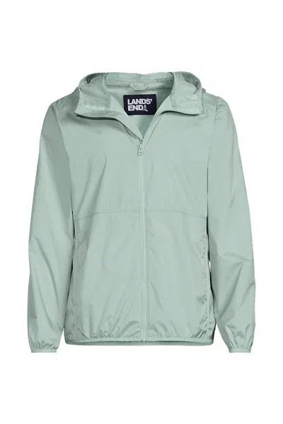 Lands' End Men's Upf 50 Windbreaker Jacket In Green
