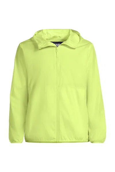 Lands' End Men's Upf 50 Windbreaker Jacket In Green