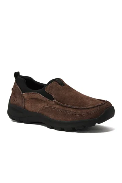 Lands' End Men's Wide Width All Weather Casual Slip On Shoes In Brown
