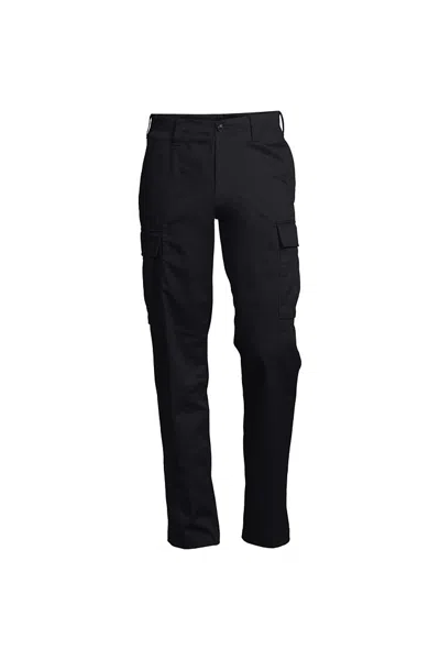 Lands' End Mens Big Traditional Fit Cargo Pants In Black