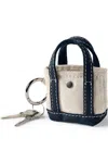 Lands' End Micro Canvas Tote Charm In White