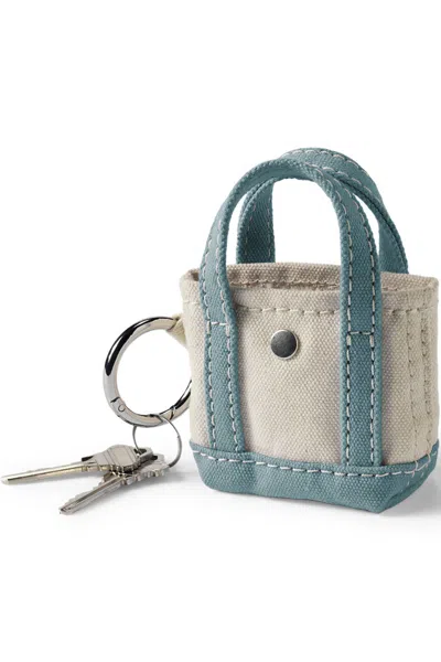Lands' End Micro Canvas Tote Charm In White