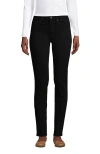 Lands' End Recover Mid Rise Straight Leg Blue Jeans In Black