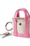 Lands' End Mini Canvas Tote Charm In Pink