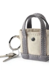 Lands' End Mini Canvas Tote Charm In Gray
