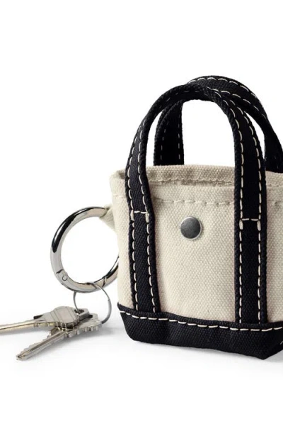 Lands' End Mini Canvas Tote Charm In Black