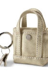 Lands' End Mini Canvas Tote Charm In Gold