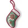 Lands' End Mini Needlepoint Christmas Stocking In Multi