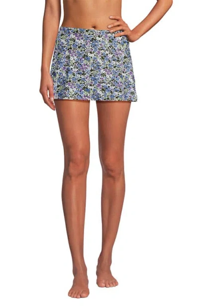 Lands' End Mini Swim Skirt In Blue