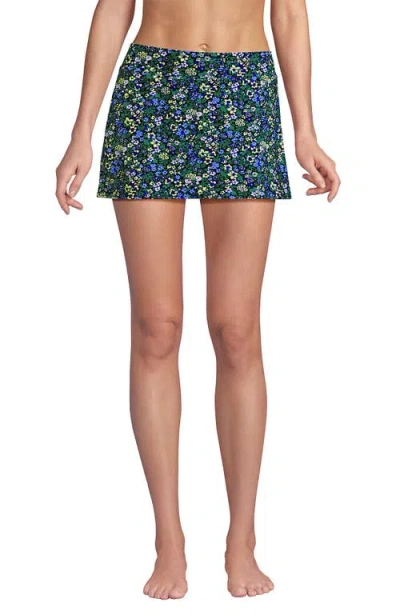 Lands' End Mini Swim Skirt In Multi