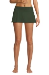 Lands' End Mini Swim Skirt In Rich Olive Green