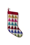 Lands' End Needlepoint Personalized Christmas Stocking In Multi