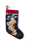 Lands' End Needlepoint Personalized Christmas Stocking In Bells