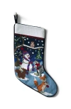 Lands' End Needlepoint Personalized Christmas Stocking In Critters